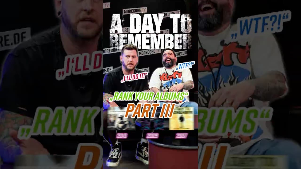 ADTR ranking their own records with with Neil Westfall & Jeremy McKinnon @adaytoremember ​