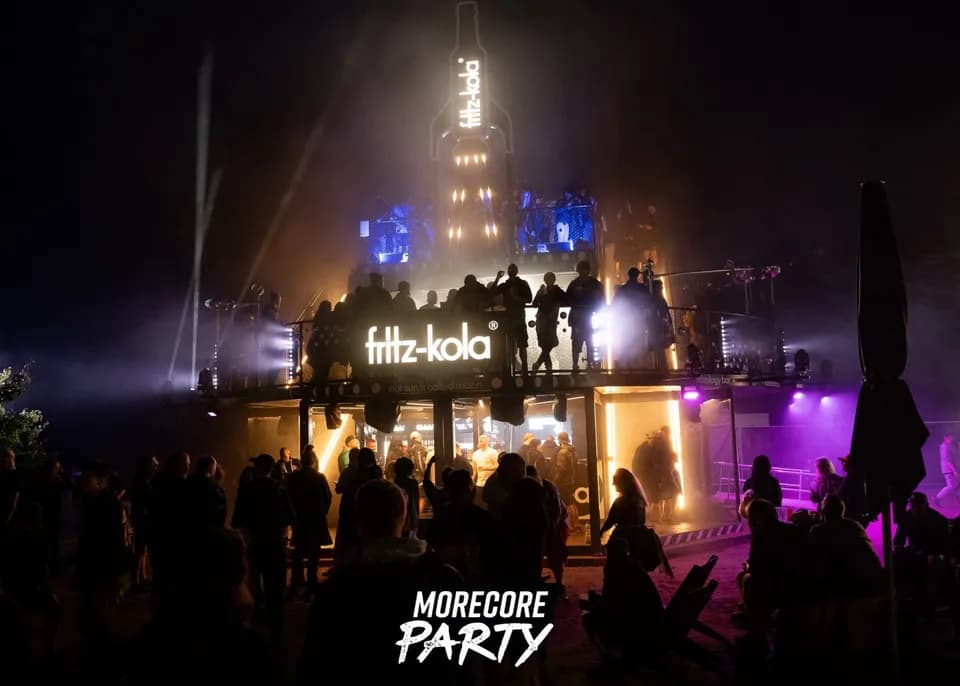 MoreCore Party Fritz-Kola kolaxie Sessions auf dem Full Force 2023