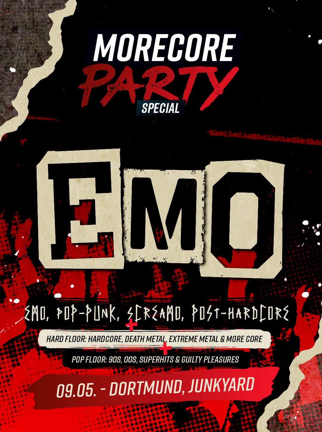 MoreCore Party Dortmund - EMO Special - auf 3 Floors!