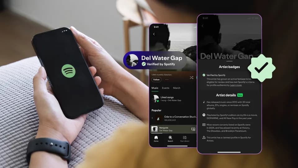 Spotify kennzeichnet menschliche Artists mit Badge