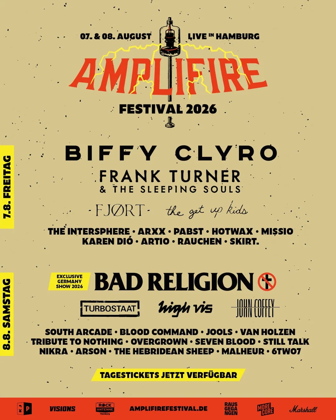 Amplifire Festival 2026: Das Line-Up ist komplett
