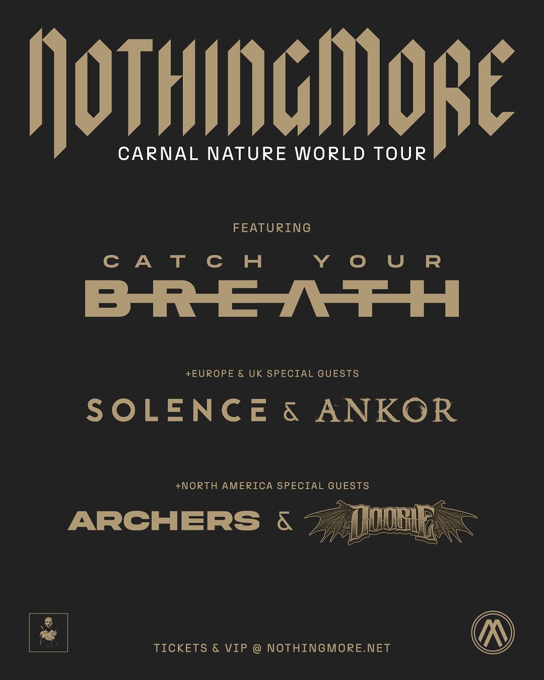 Nothing More Tour 2025 Plakat