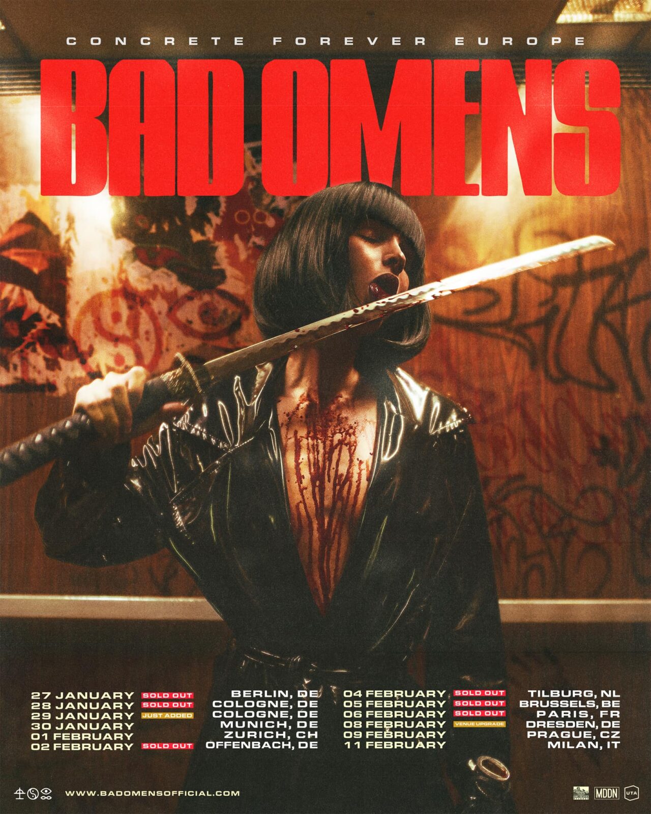 Bad Omens Tour 2024 Tickets jetzt auf MoreCore.de