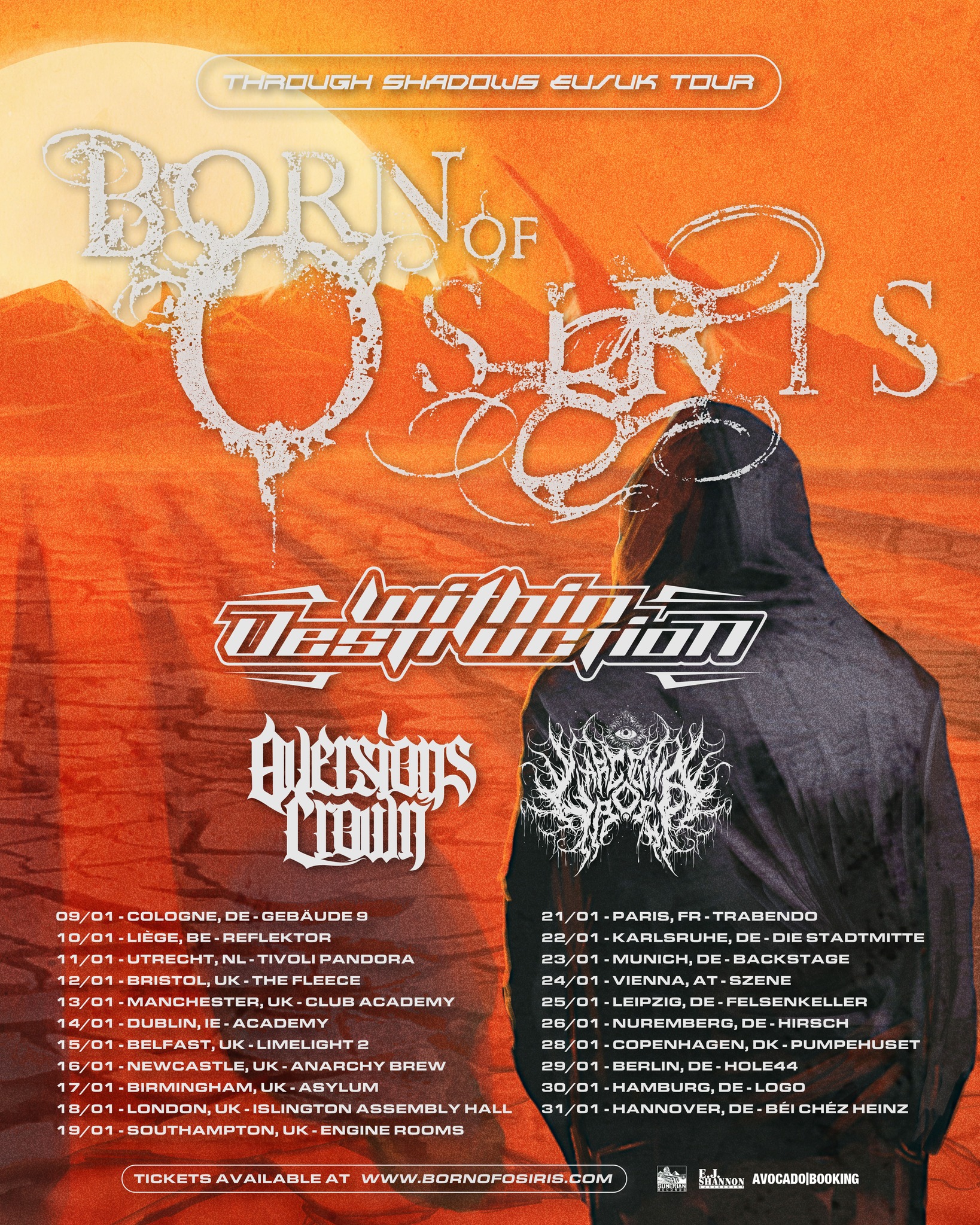 Born Of Osiris Through Shadows Tour 2026 Tickets Konzerte