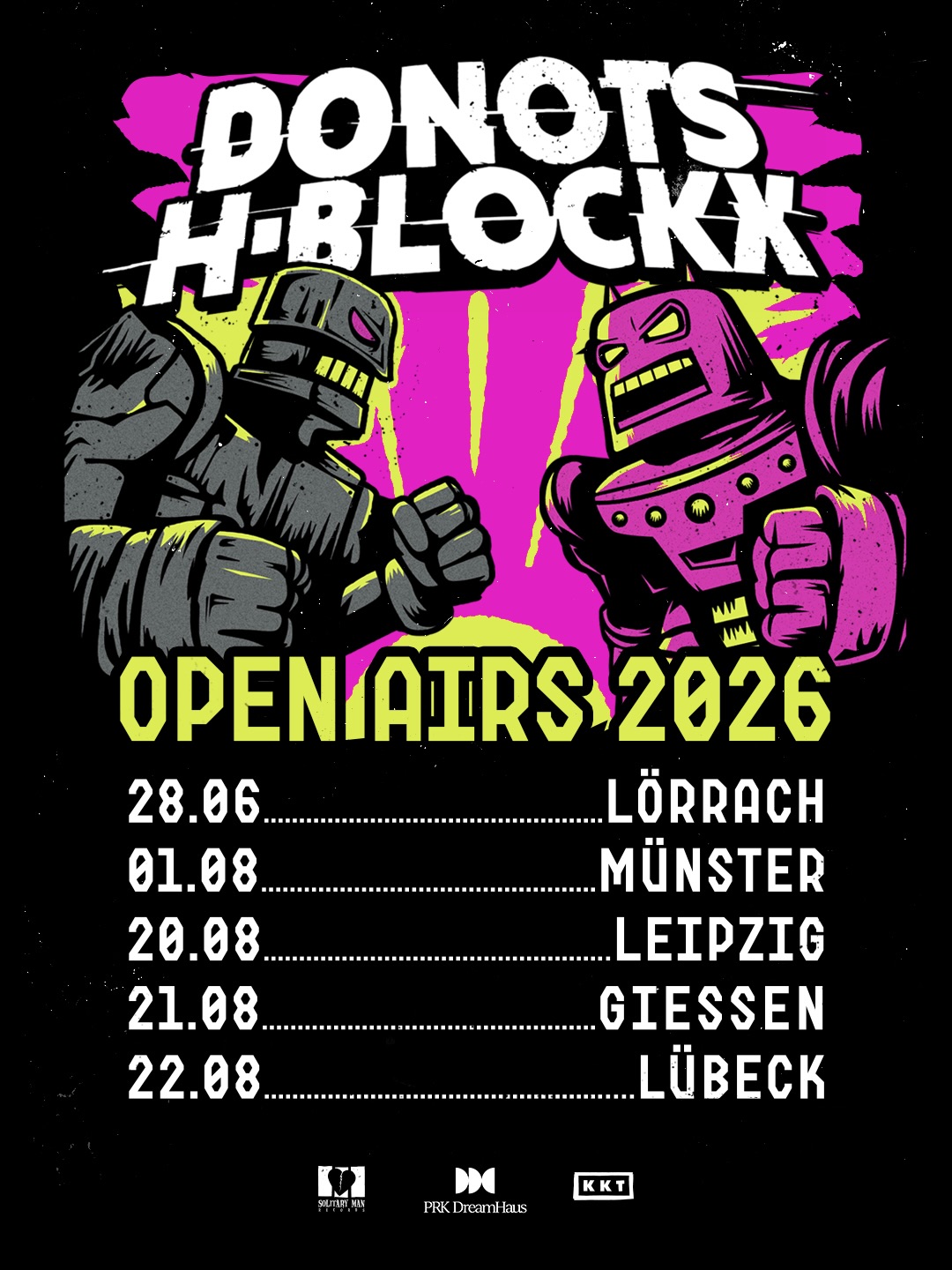 Donots Open Airs 2026 Plakat