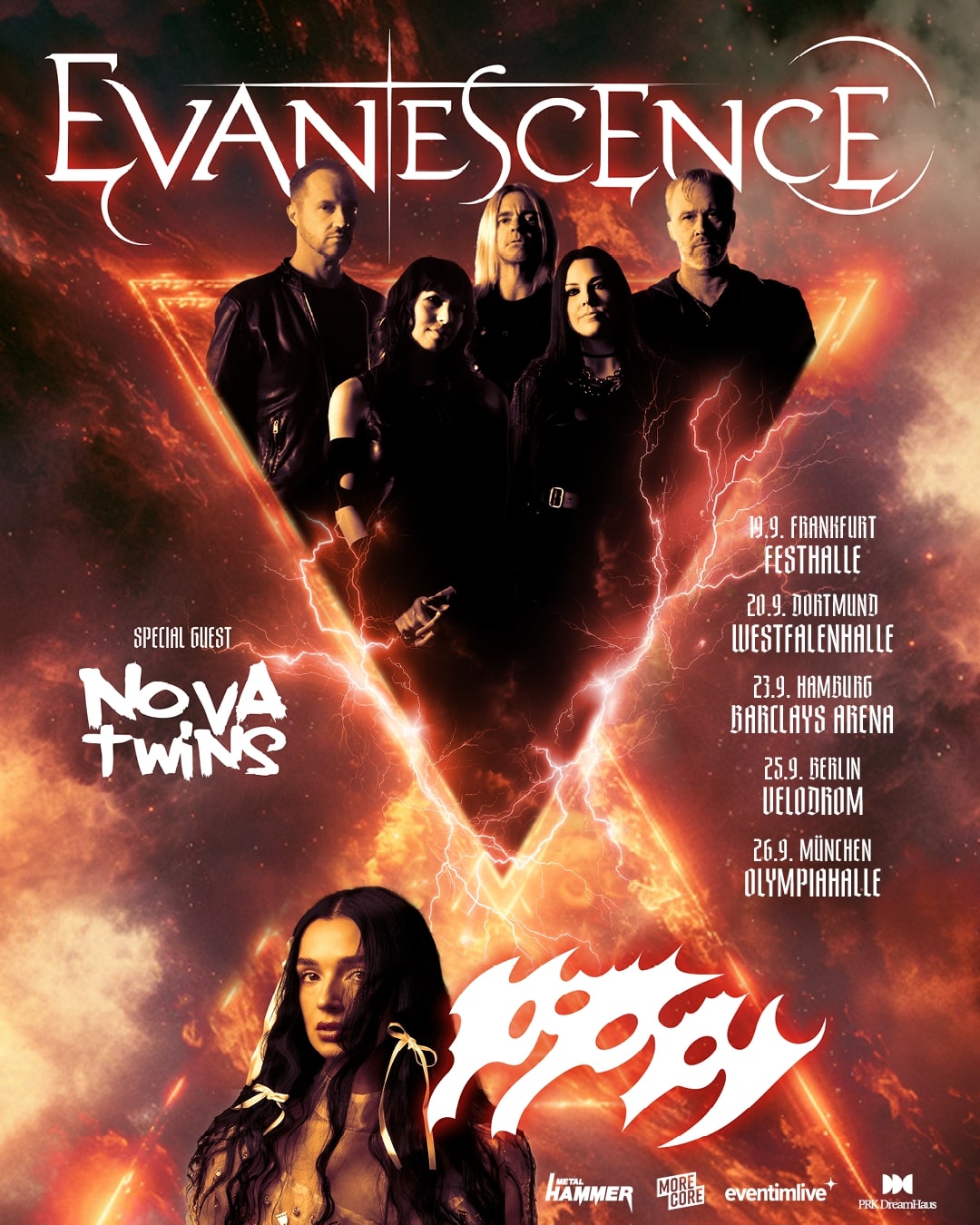 Evanescence Tour 2026 Plakat