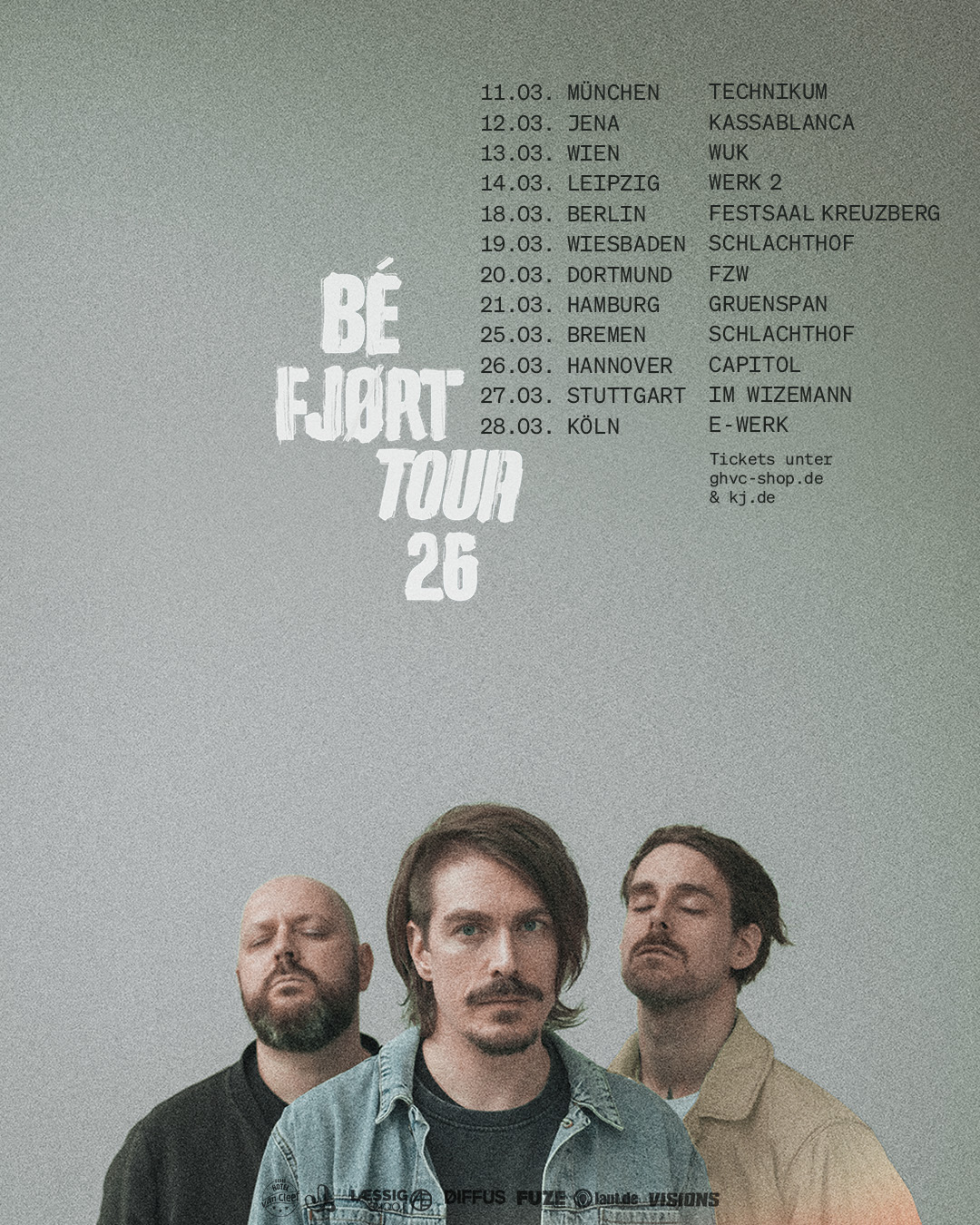 FJØRT BÉ FJØRT Tour 2026 Konzerte Tickets