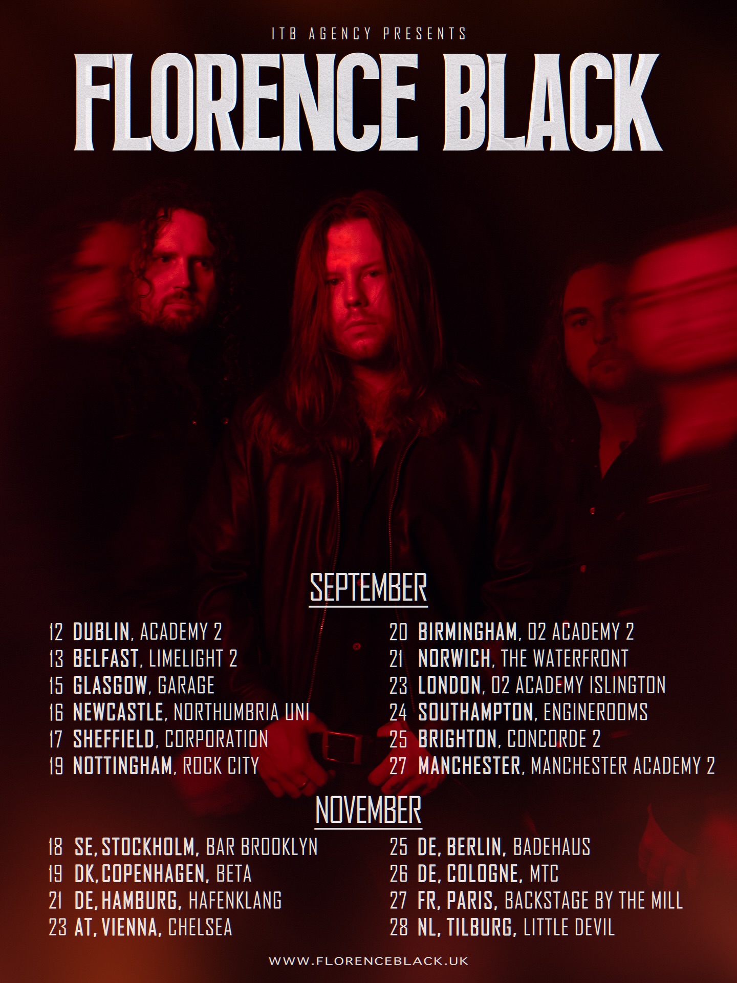 Florence Black - 2025 - Tourposter