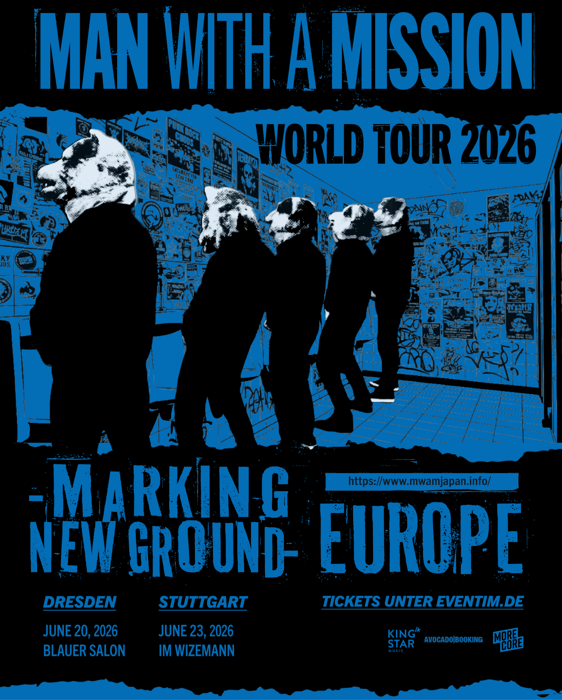 MAN WITH A MISSION World Tour 2026 Plakat