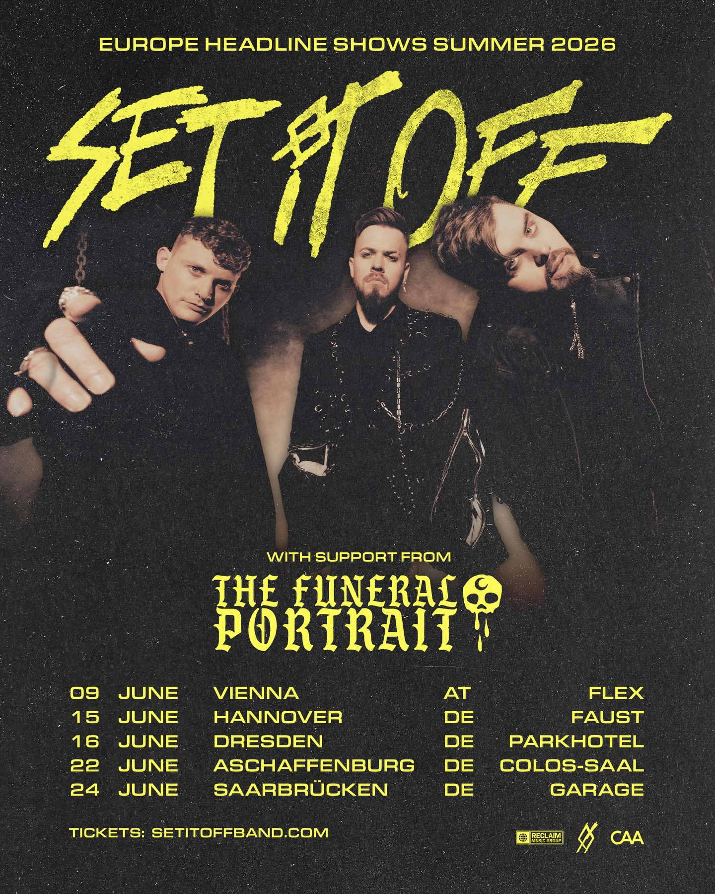 Set It Off & The Funeral Portrait - Europe Headline Shows Summer 2026 - 2026 - Tourposter