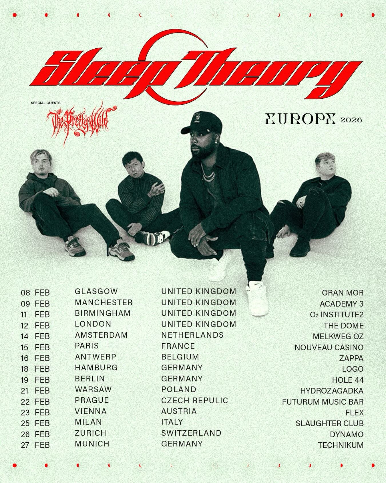 Sleep Theory EU/UK Headliner-Tour 2026 Konzerte Tickets