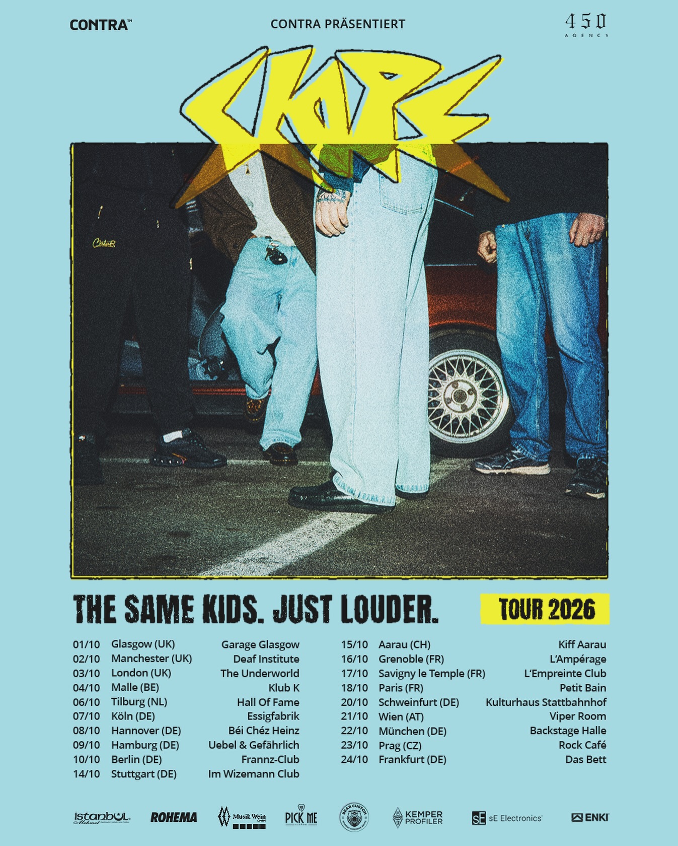 Slope The Same Kids. Just Louder. Tour 2026 Plakat