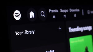 Bild einer Spotify Bibliothek