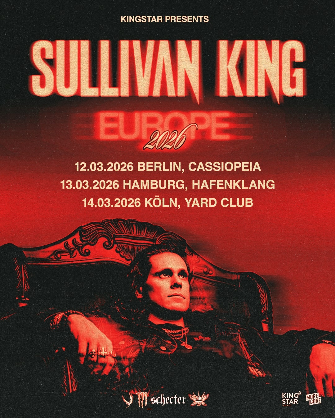 Sullivan King - Europe 2026 - Tourposter