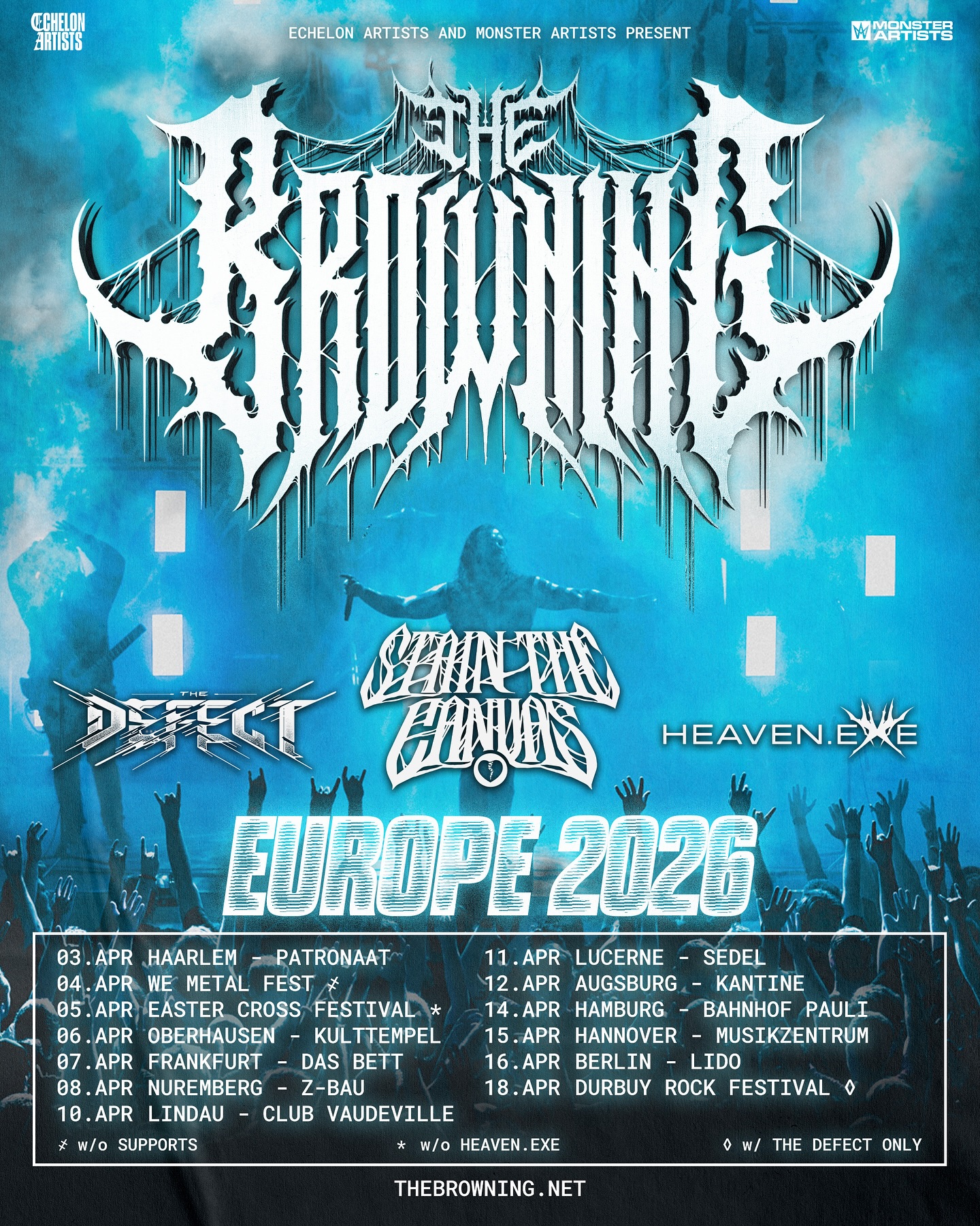The Browning Europe Tour 2026 Plakat