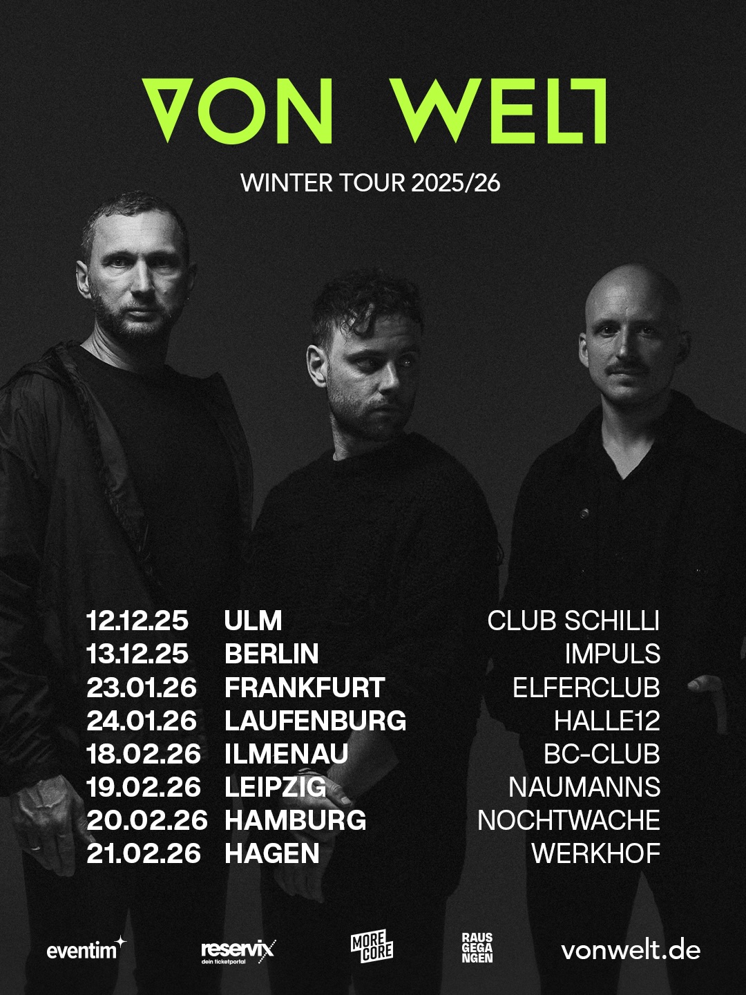 VON WELT Winter Tour 2025/2026 Konzerte