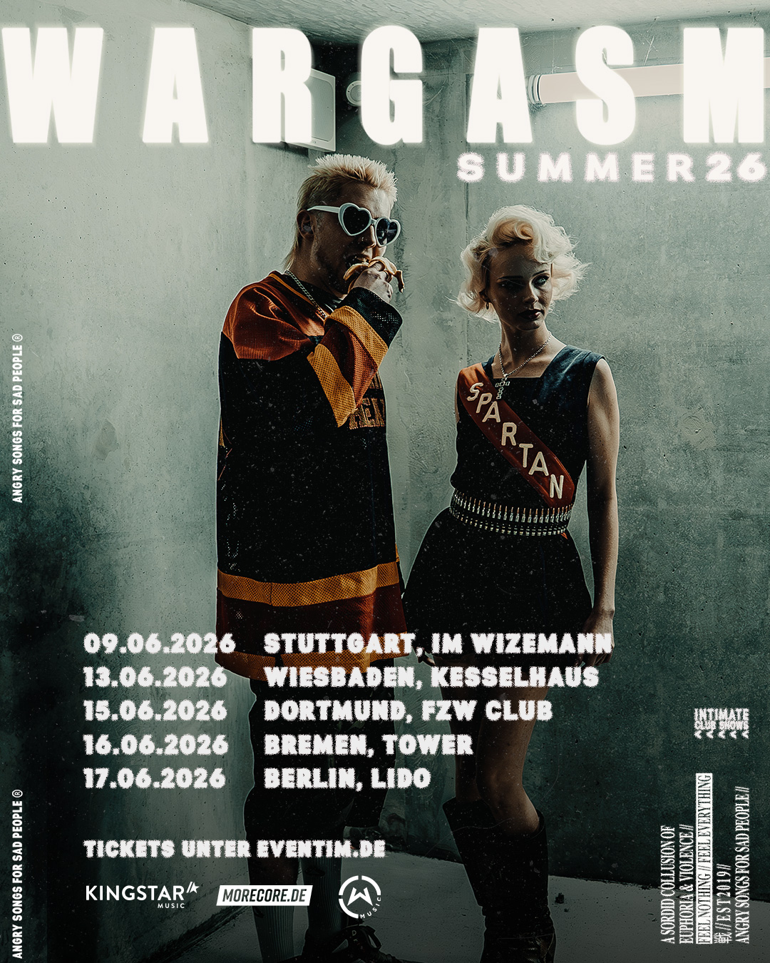 Wargasm (UK) Summer 2026 Plakat
