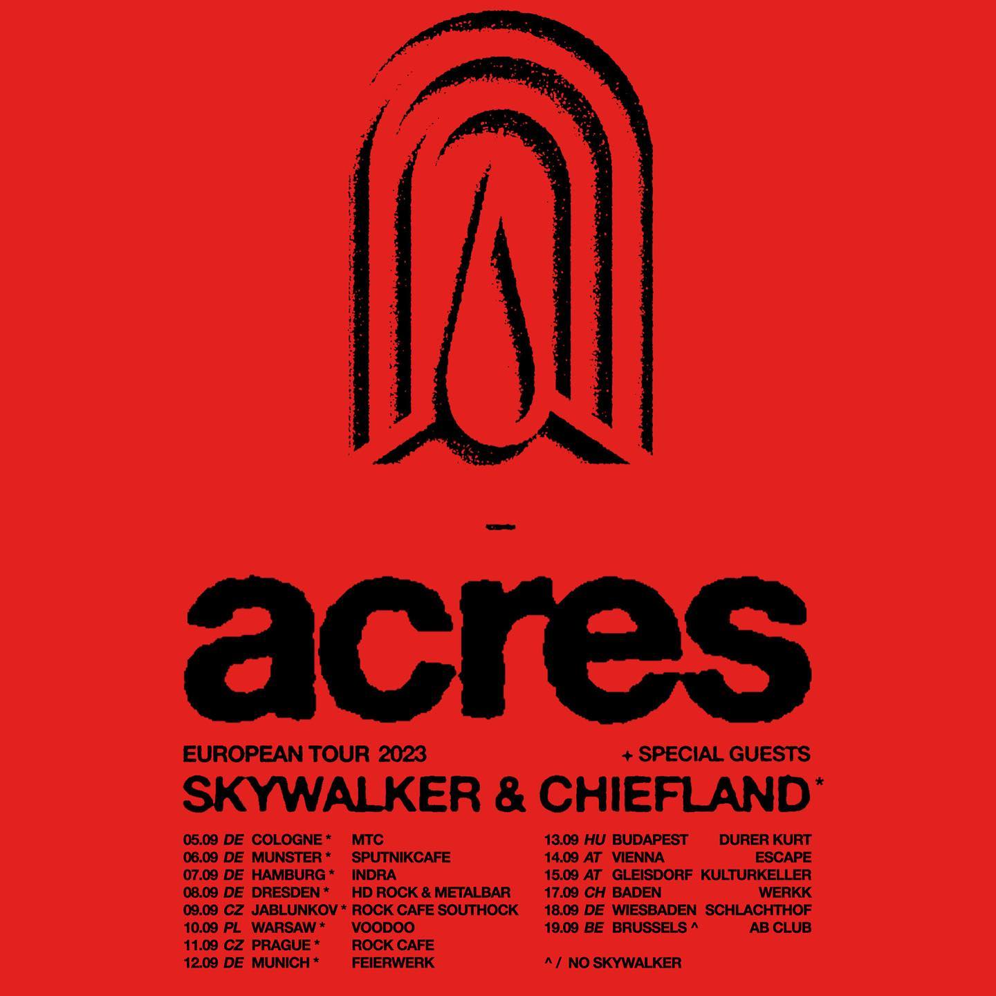 Acres Tour 2023 Tickets Konzerte