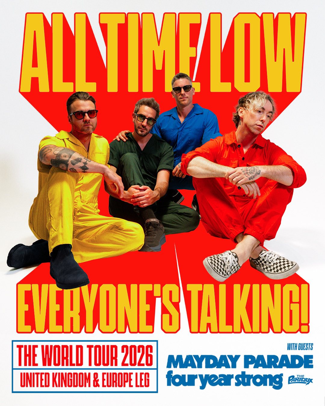 All Time Low Everyone’s Talking! Tour 2026 Plakat