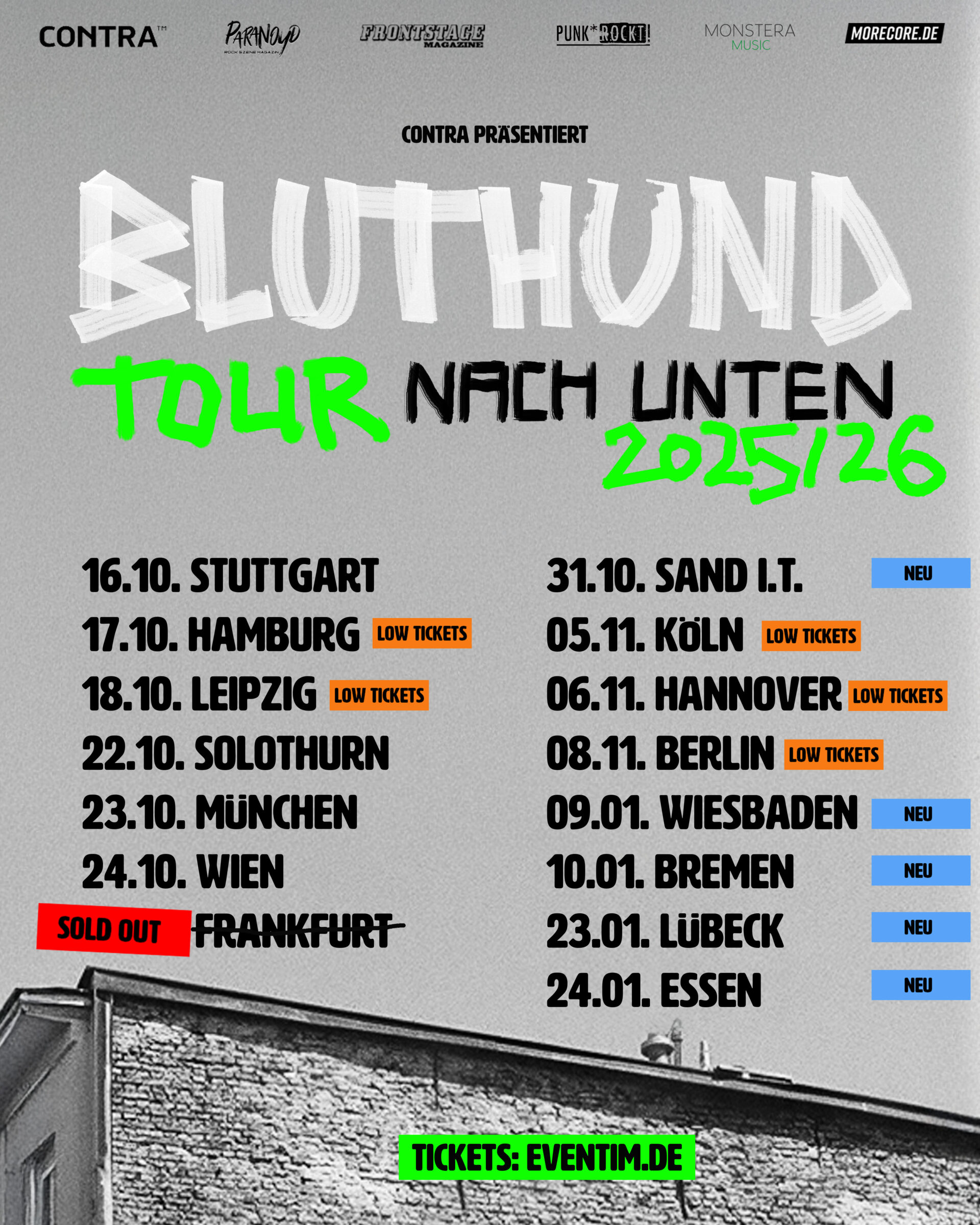 Bluthund Tour 2025 2026 Tickets Konzerte