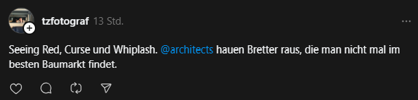 Architects - Whiplash (Threads Reaction)