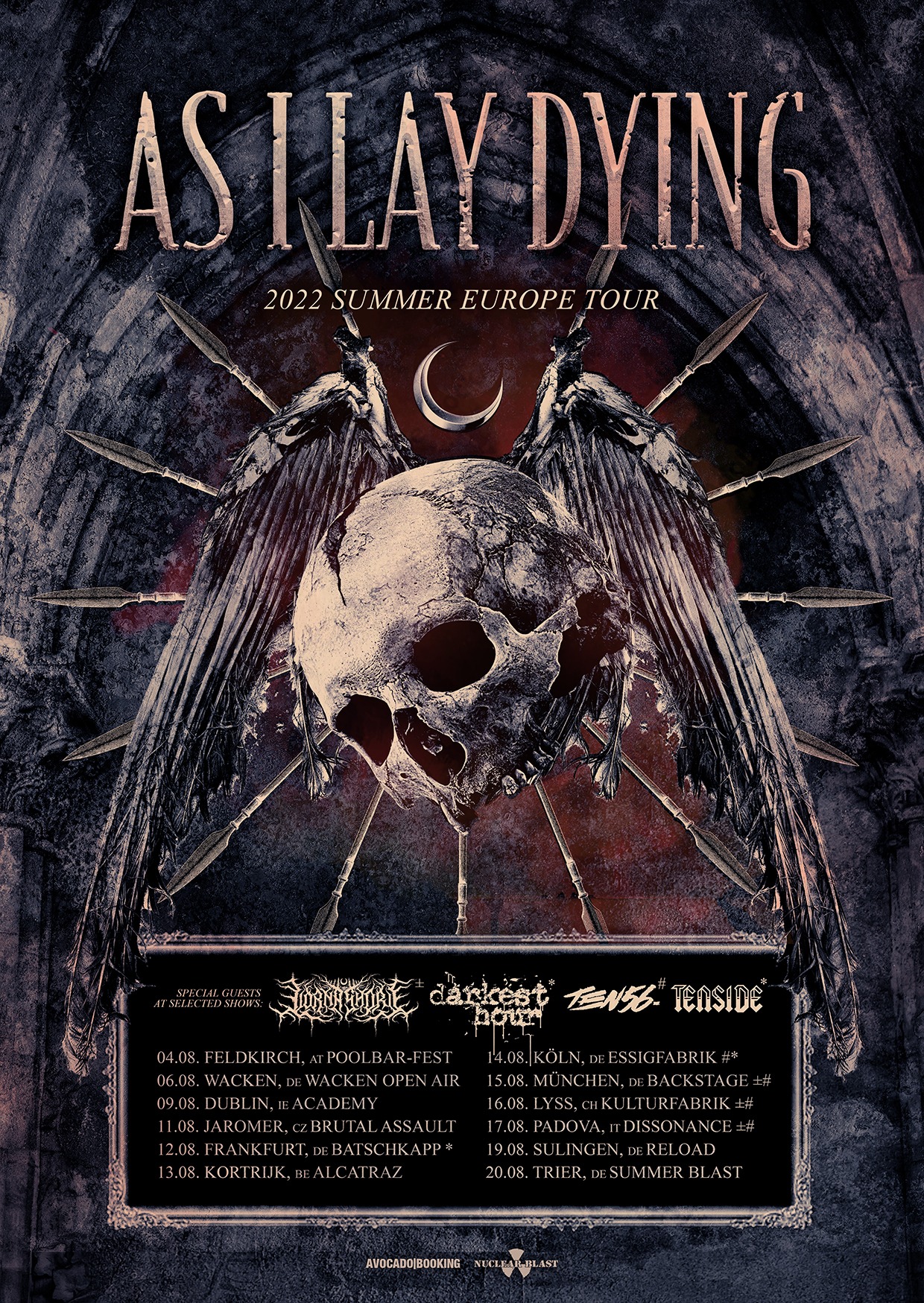 As I Lay Dying Tour 2022 Tickets Konzerte