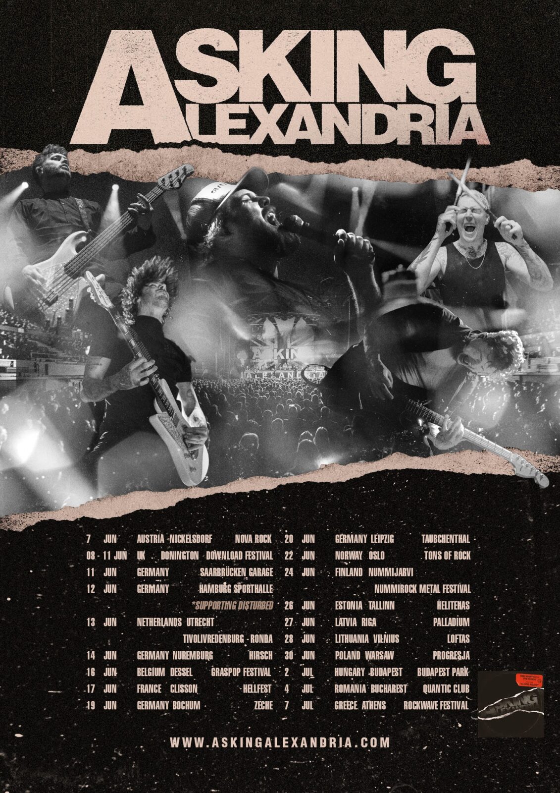 asking alexandria tour 2024 deutschland