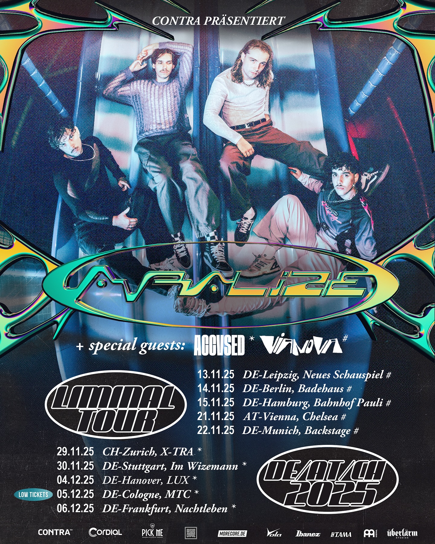 AVRALIZE Liminal Tour 2025 Plakat