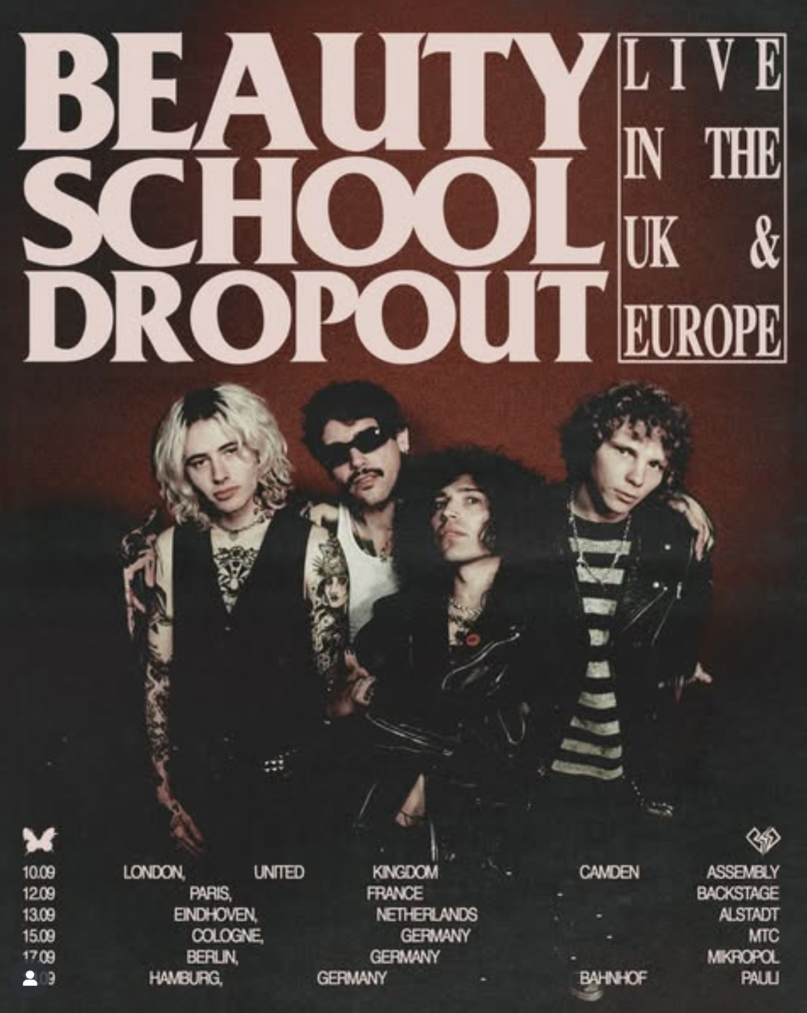Beauty School Dropout Tour 2025 Konzerte Tickets