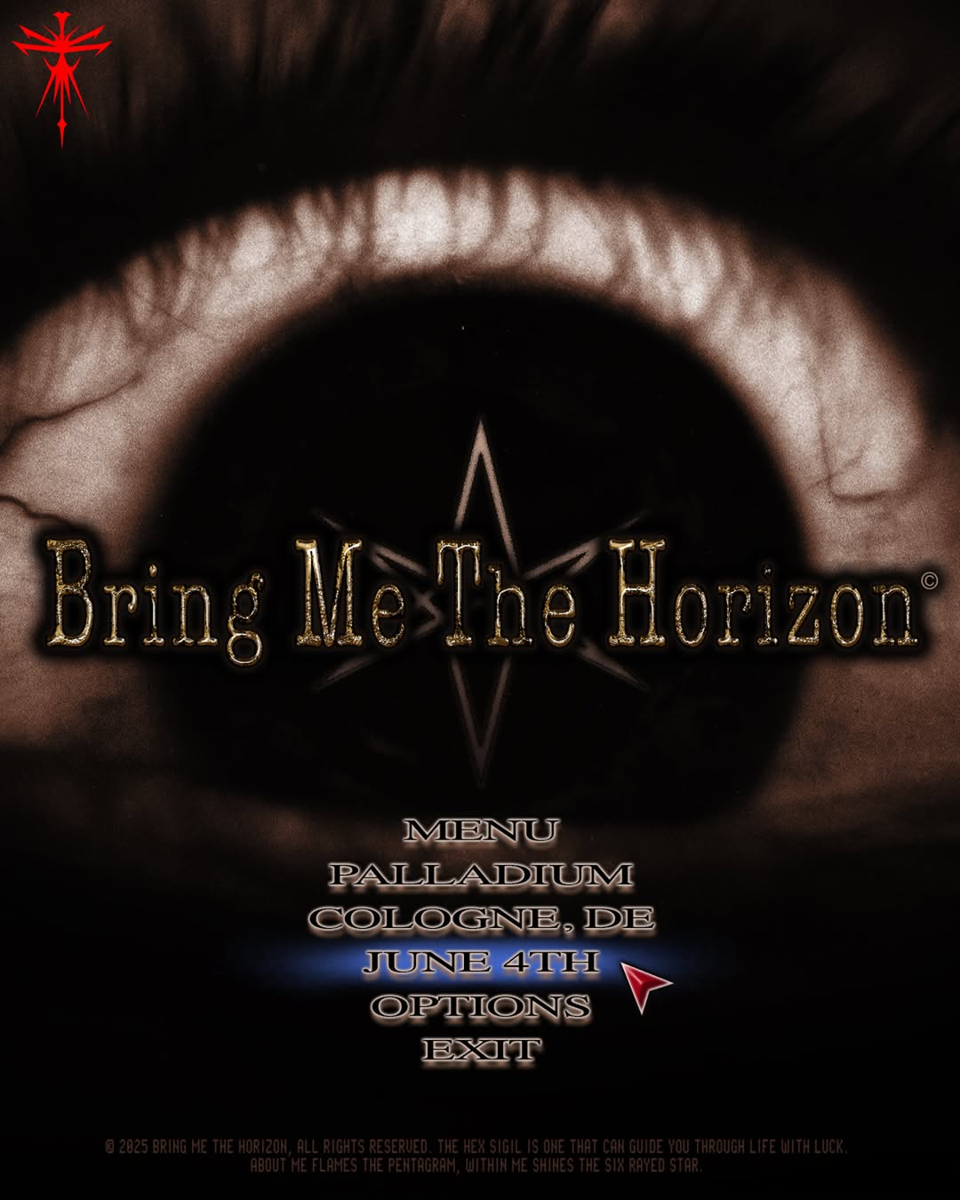 Bring Me The Horizon Exklusives Headliner-Konzert 2025 Plakat