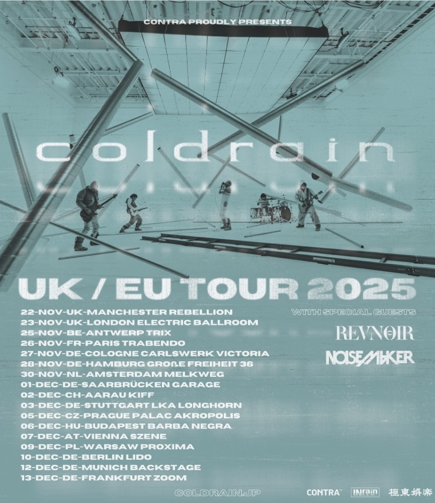 Coldrain Tour 2025 Plakat