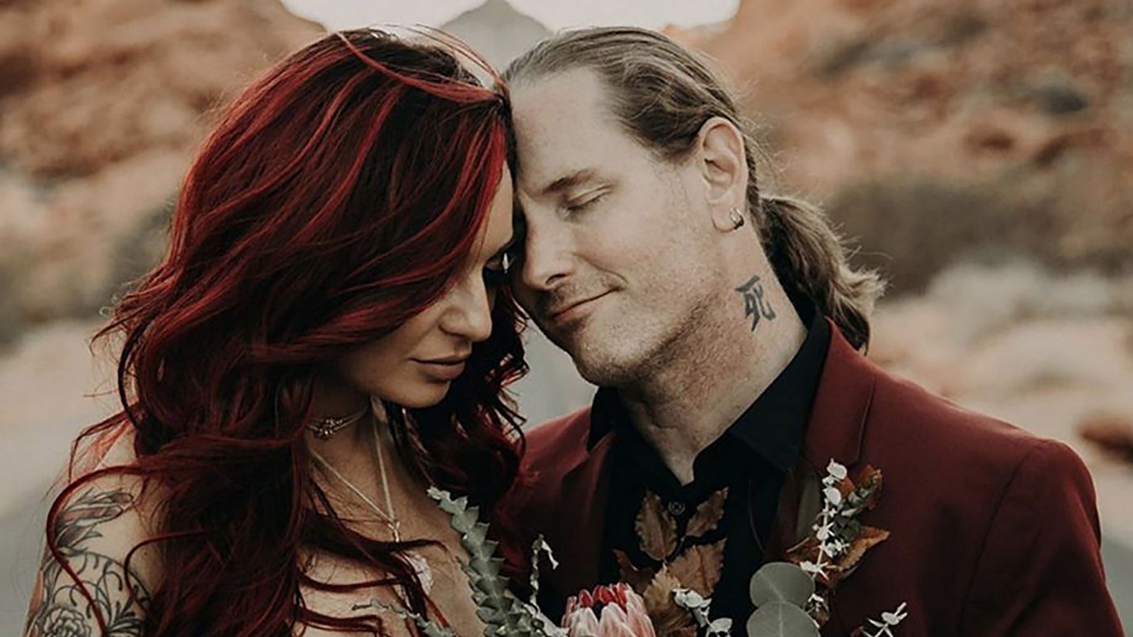 Corey And Alicia Slipknot: Corey & Alicia Taylor feierten coronafreundlich ihren