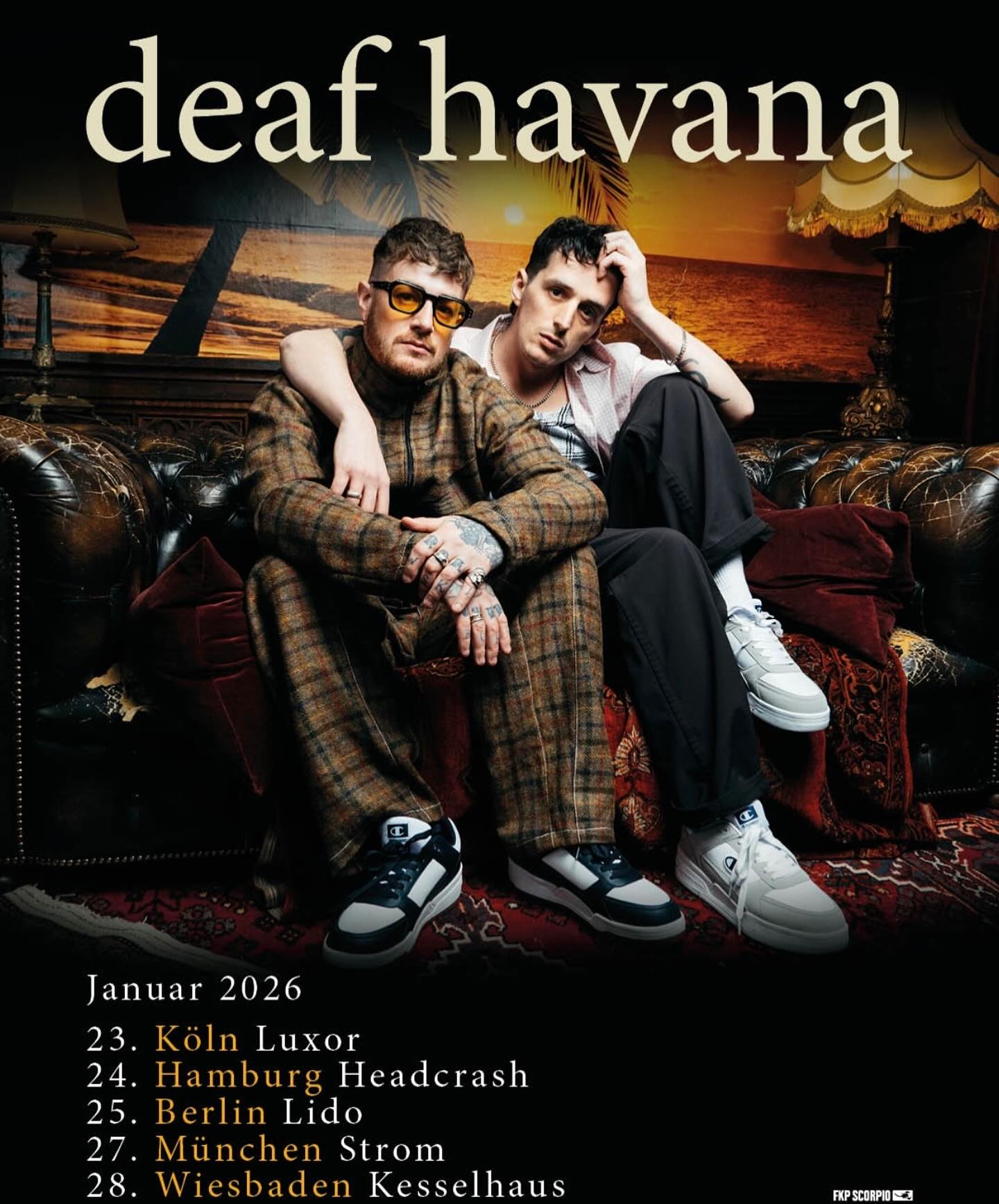Deaf Havana Tour 2026 Plakat
