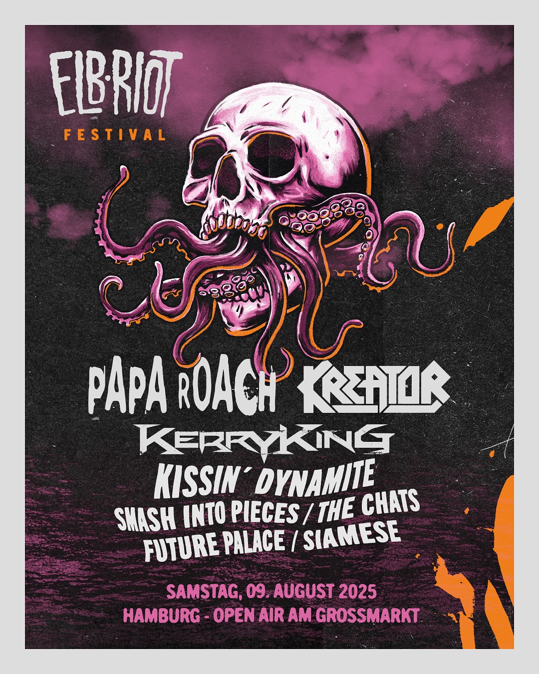 Papa Roach Elbriot Festival 2025 Plakat