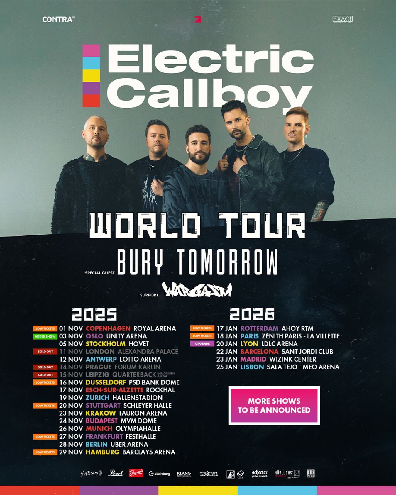 Electric Callboy World Tour 2025/2026 Plakat