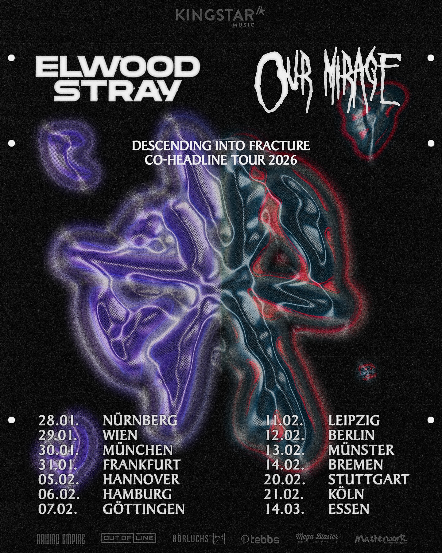 Elwood Stray & Our Mirage Co-Headliner-Tour 2026 Konzerte Tickets