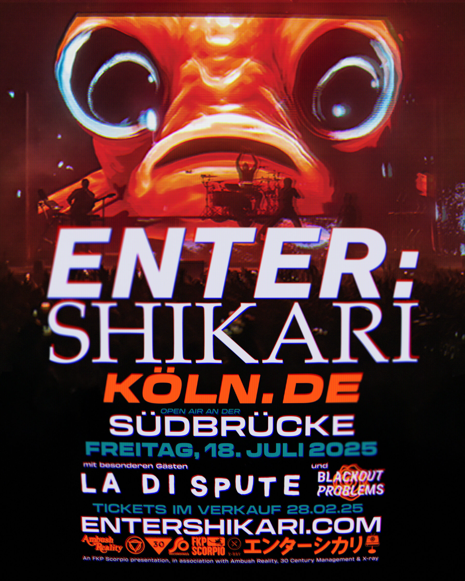 Enter Shikari Exklusives Open-Air-Konzert 2025 Plakat