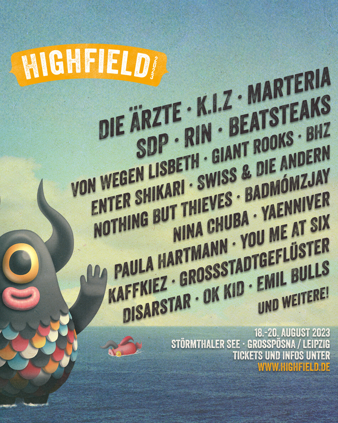 Highfield Festival 2023 Tickets Karten Bands