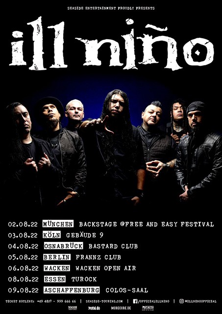 Ill Nino Tour 2022 Tickets Konzerte