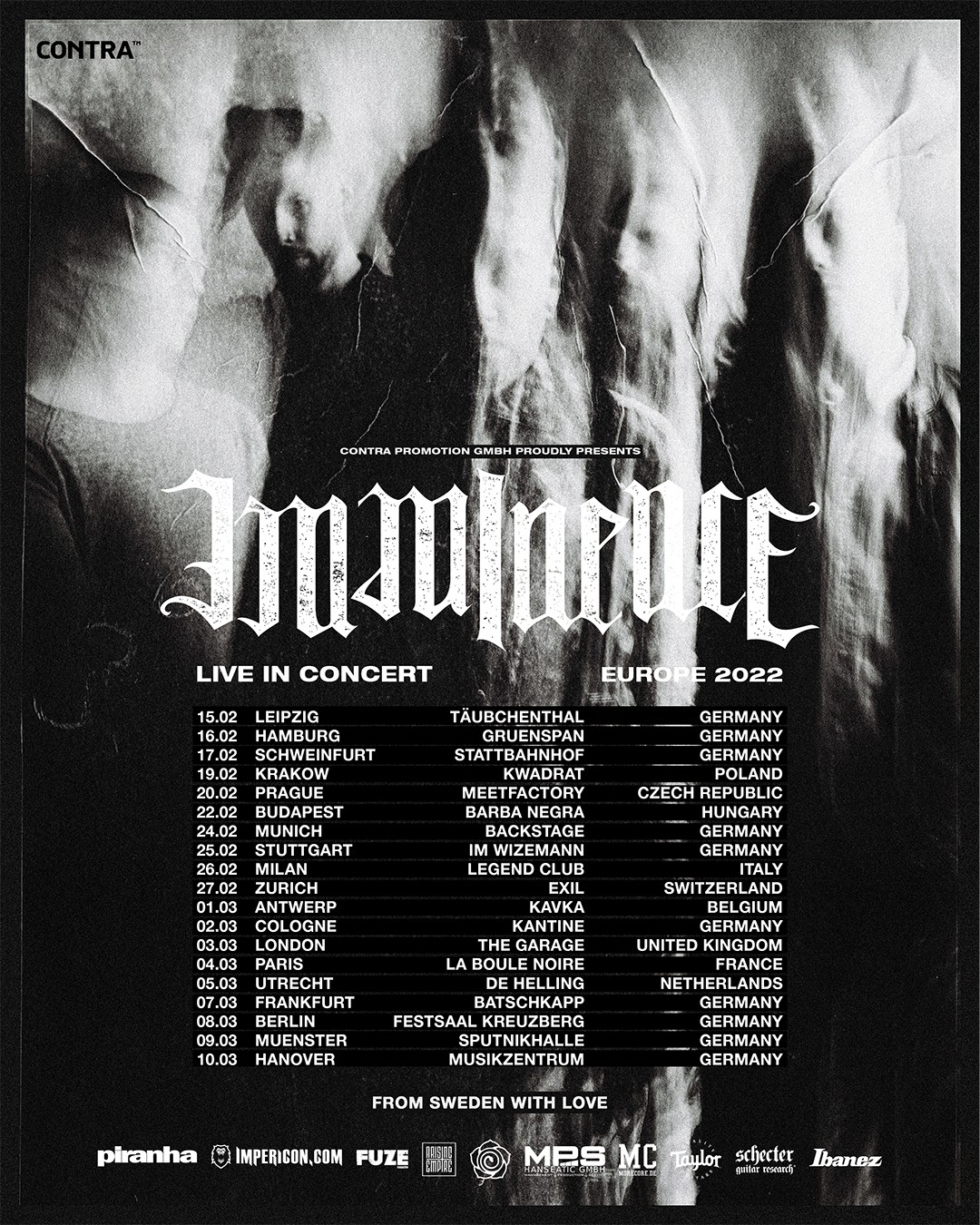 Imminence Tour 2022 Tickets jetzt auf MoreCore.de