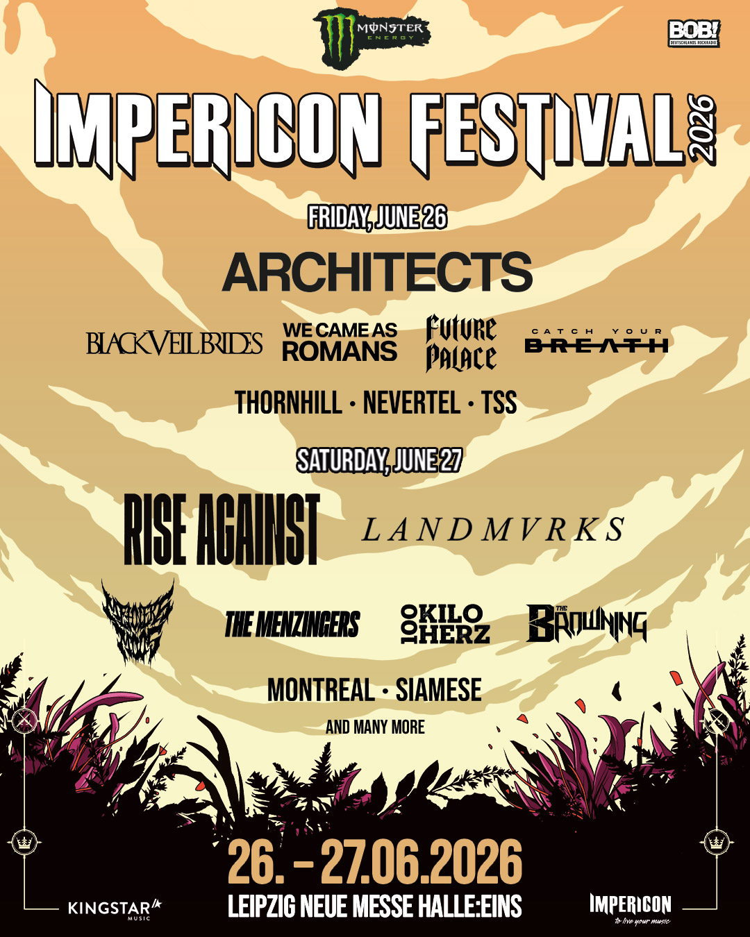 Rise Against Impericon Festival 2026 Plakat