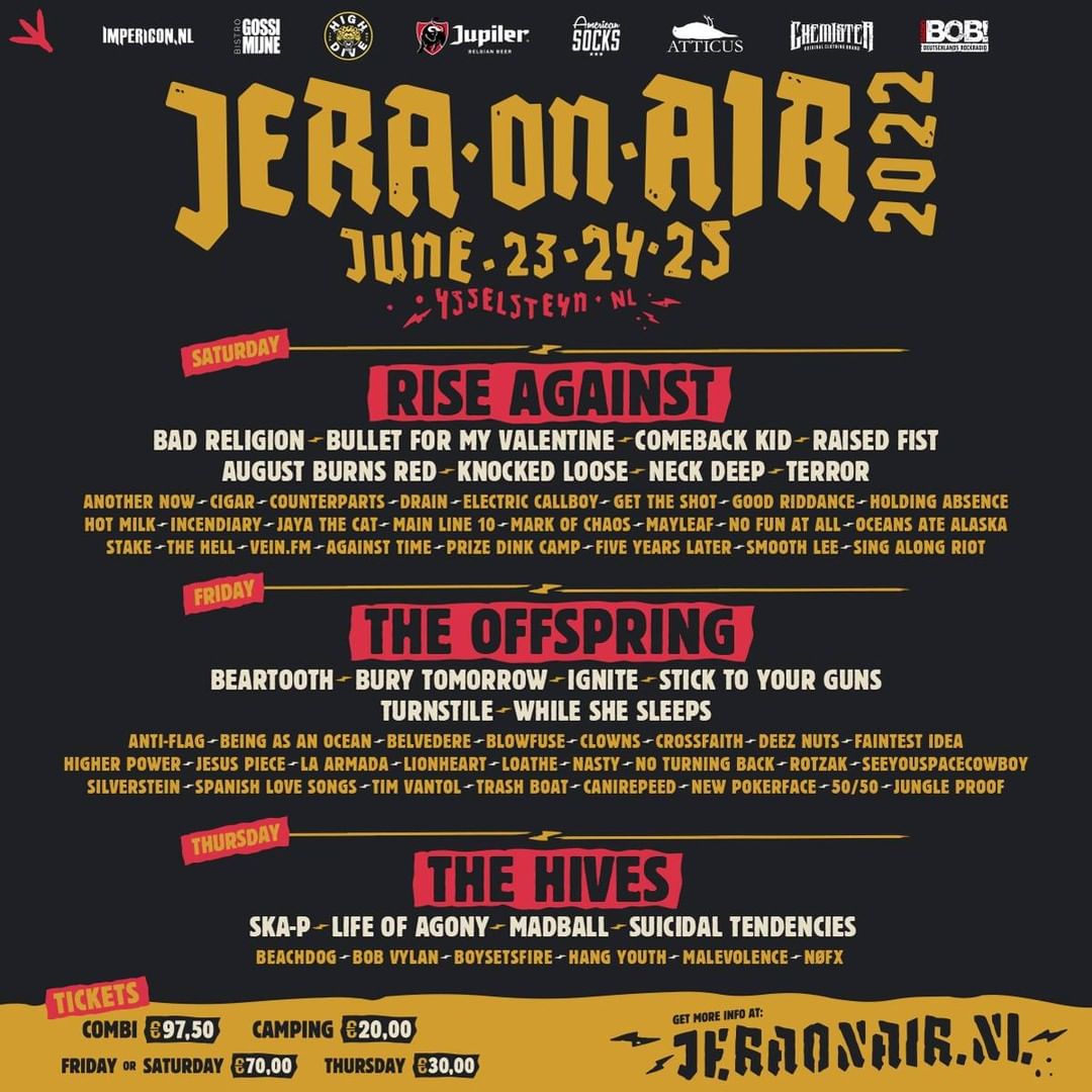 Jera On Air 2022 Festival Tickets