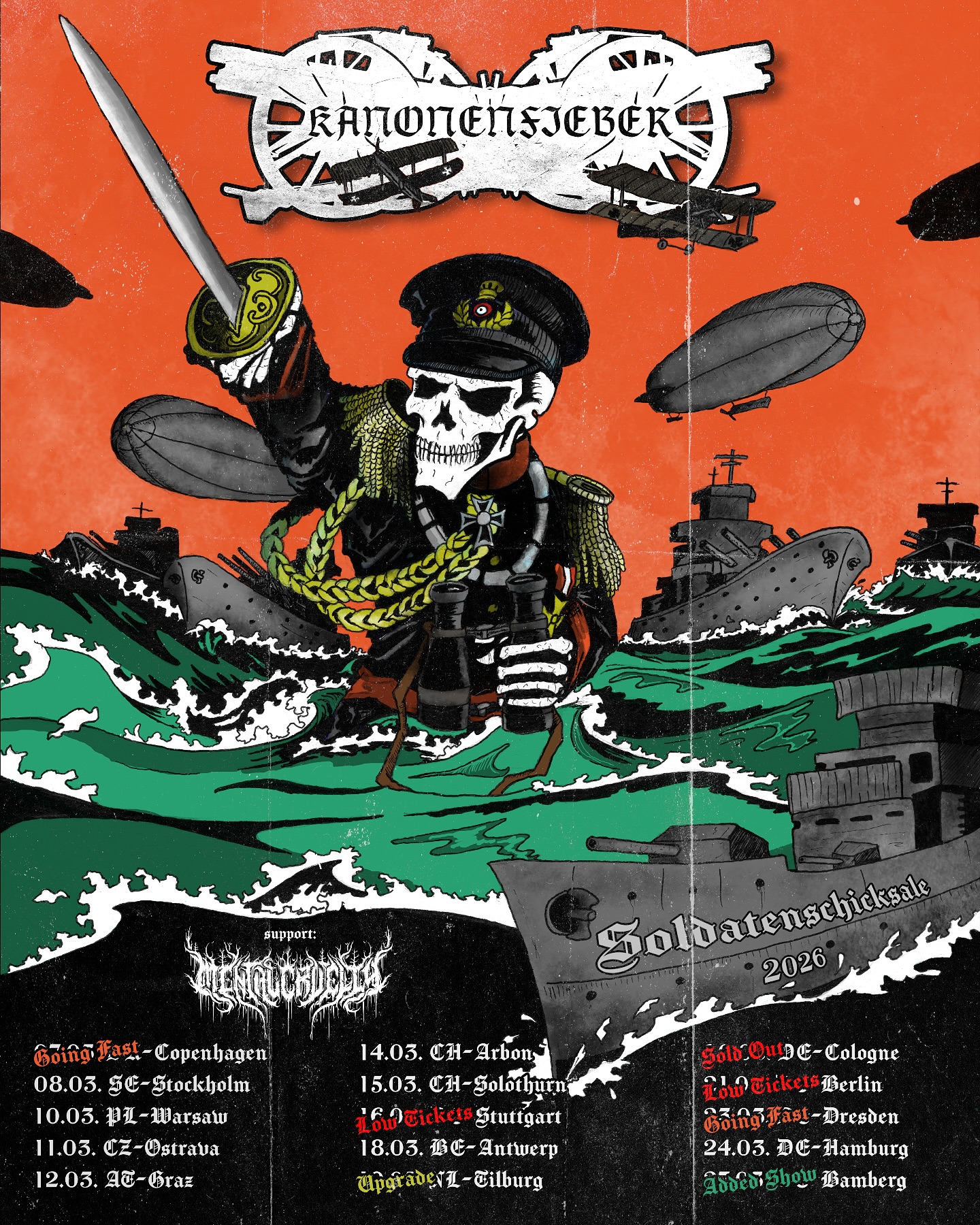 Kanonenfieber Soldatenschicksale Tour 2026 Plakat
