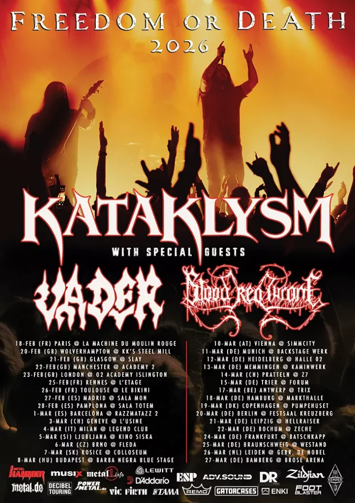 Kataklysm Freedom Or Death Tour 2026 Konzerte Tickets