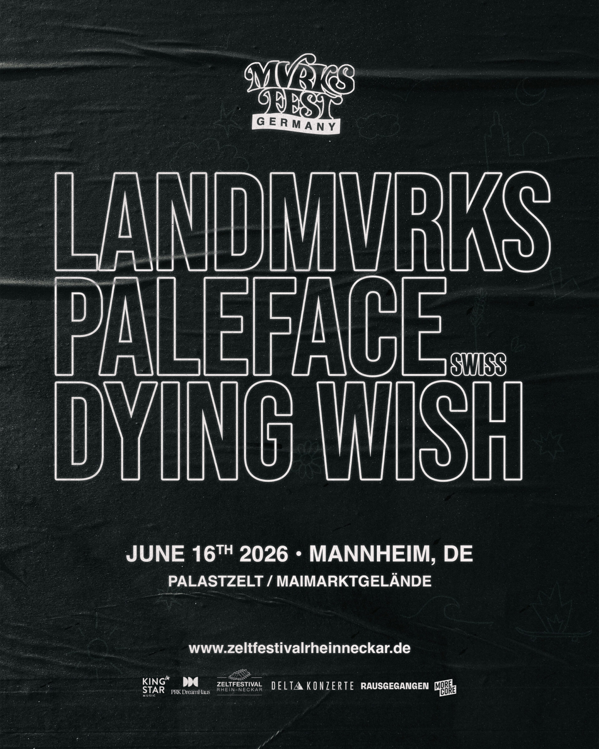 Dying Wish MVRKSFEST 2026 Plakat