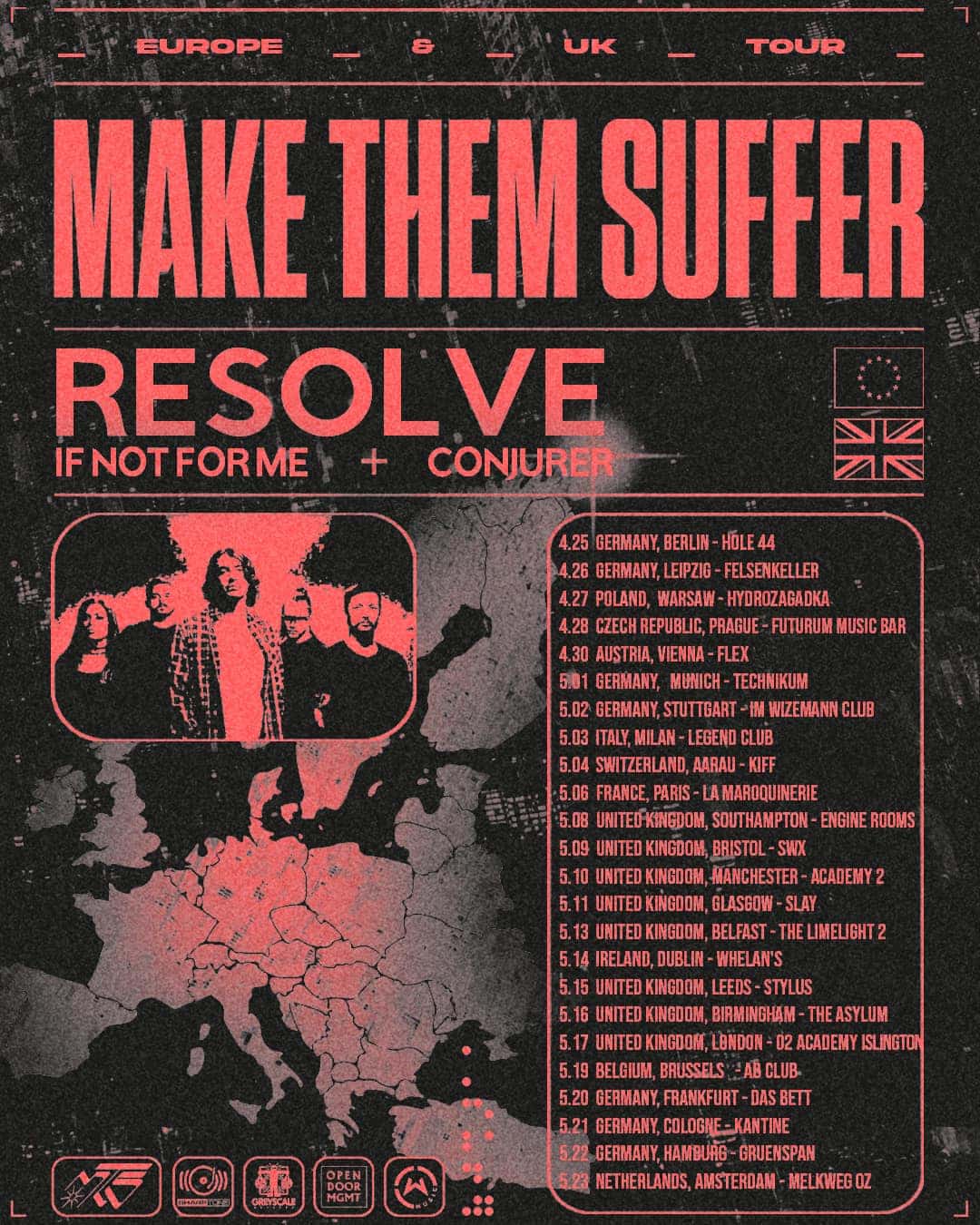 Make Them Suffer Tour 2025 Plakat