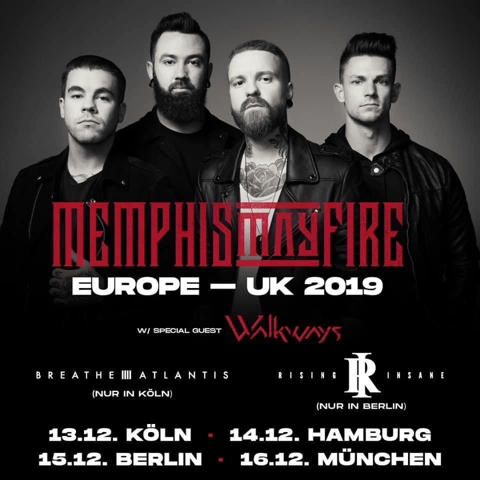 Memphis May Fire verkünden zusätzliche Opener für ihre HeadlinerTour