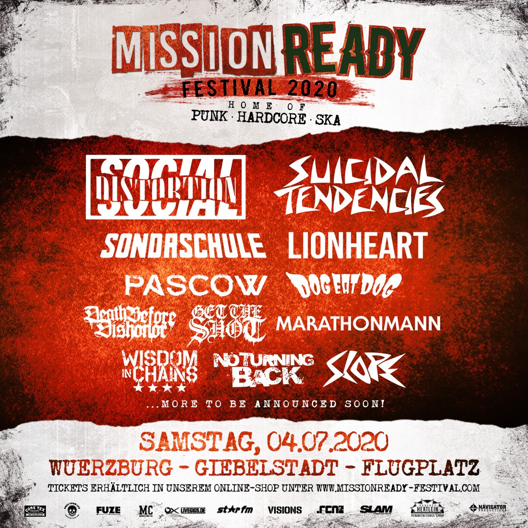 Mission Ready Festival bestätigt Lionheart und Get The Shot für 2020