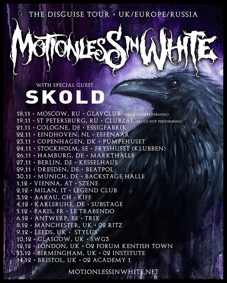 Motionless In White The Disguise Tour 2019 Tickets auf MoreCore.de