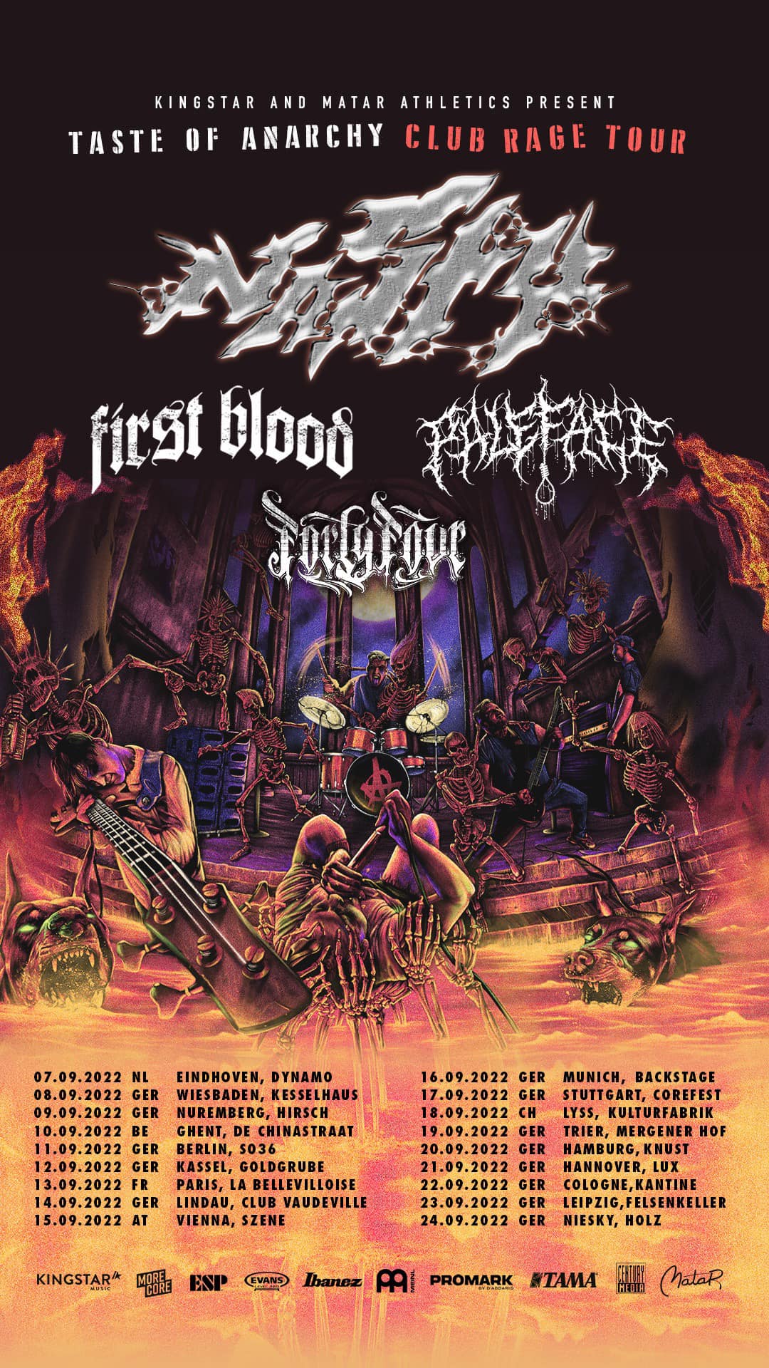 Nasty Taste of Anarchy Club Rage Tour 2022 Tickets Konzerte